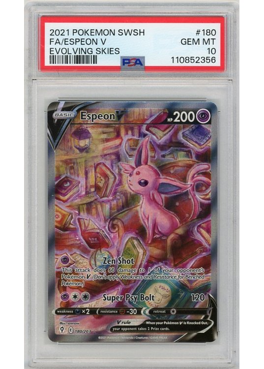 Espeon V 180/203 PSA 10
