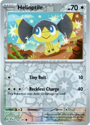 Helioptile - 154/191 - Reverse