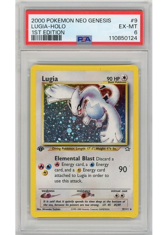Lugia 9/11 1st Edition PSA 6