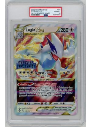 Lugia VSTAR 139/195 JUMBO Kort PSA 10