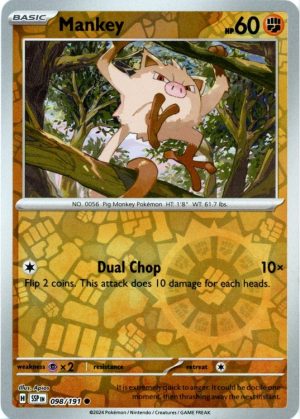 Mankey - 98/191 - Reverse