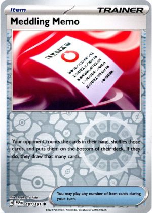 Meddling Memo - 181/191 - Reverse