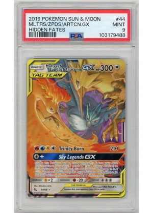 Moltres & Zapdos & Articuno GX 44/68 PSA 9