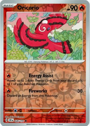 Oricorio - 26/191 - Reverse