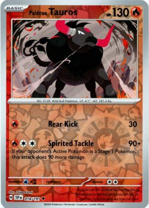 Paldean Tauros - 18/191 - Reverse