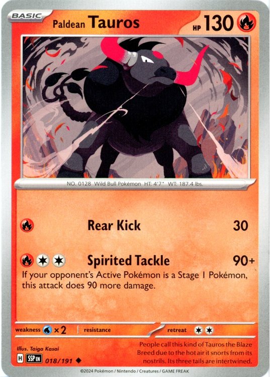 Paldean Tauros - 18/191