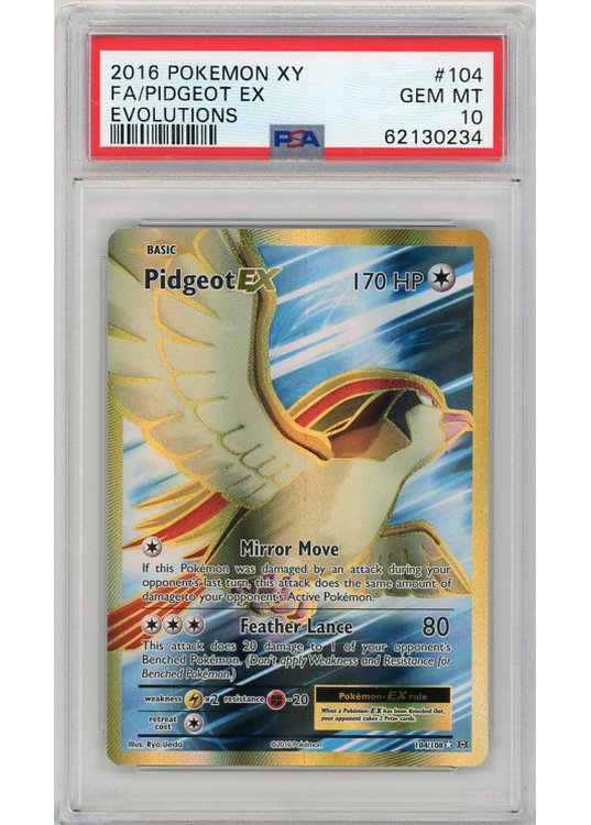 Pidgeot EX 104/108 PSA 10