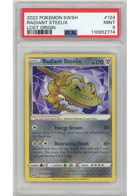 Radiant Steelix 124/196 PSA 9