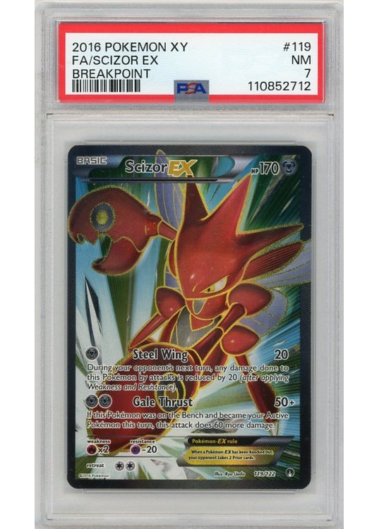 Scizor EX 119/122 PSA 7