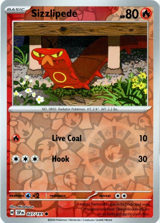 Sizzlipede - 27/191 - Reverse