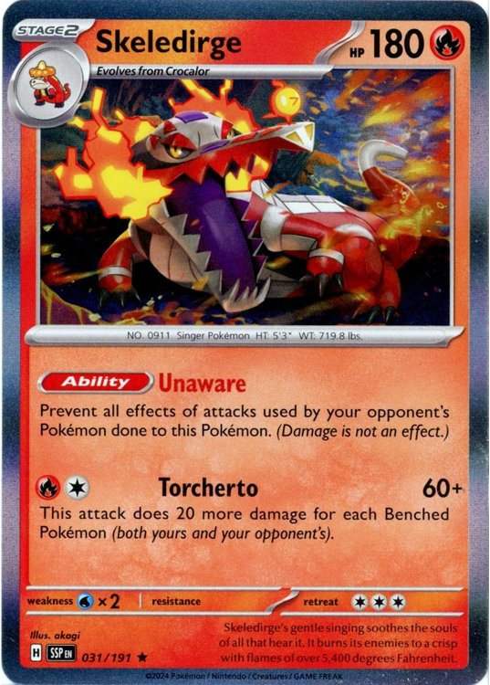 Skeledirge - 31/191 (Holo)