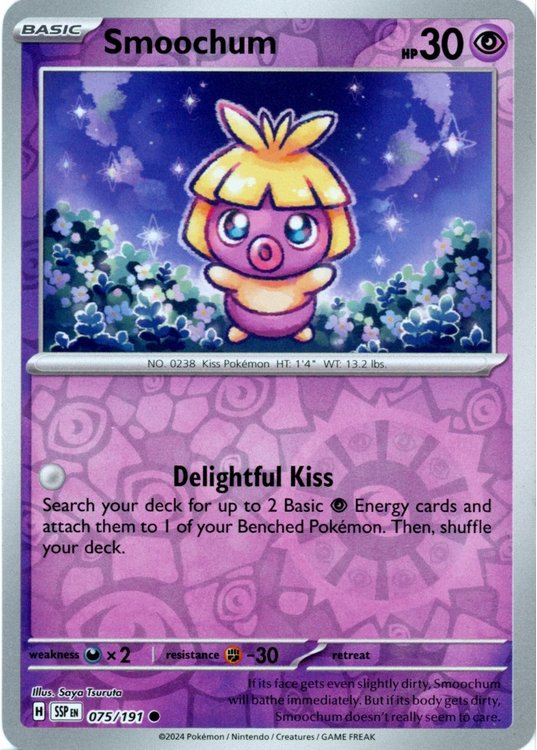 Smoochum - 75/191 - Reverse