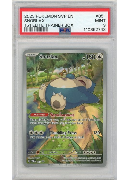 Snorlax SWSH051 PSA 9