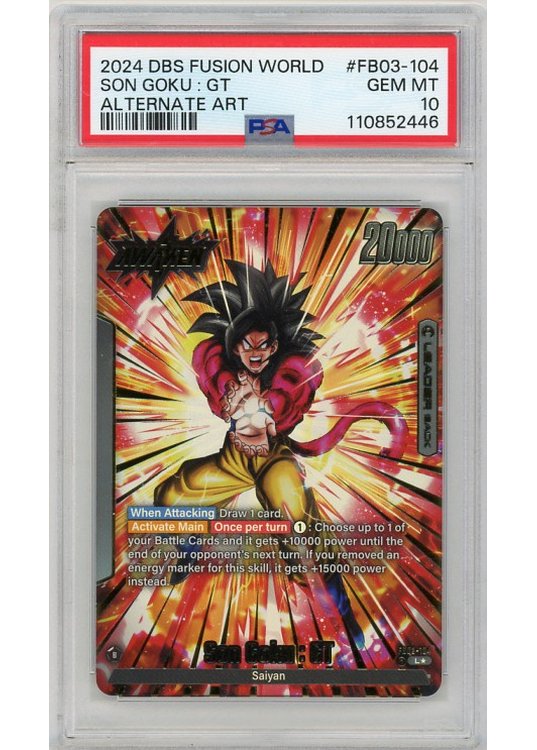 Son Goku : GT (Alternate Art) (Dragon Ball) FB03-104 PSA 10