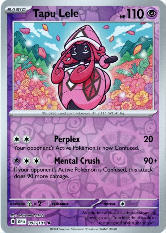Tapu Lele – 92/191 – Reverse