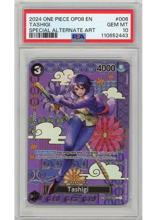 Tashigi (Special Alternate Art) (One Piece) OP08-006 PSA 10