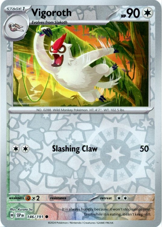 Vigoroth - 146/191 - Reverse