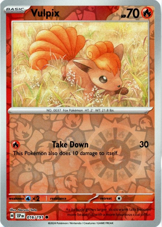 Vulpix – 16/191 – Reverse