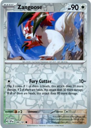 Zangoose - 149/191 - Reverse