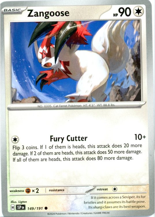 Zangoose - 149/191