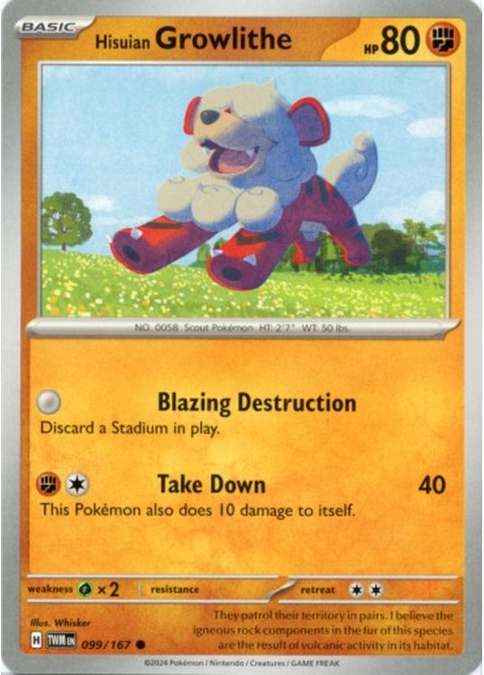 Hisuian Growlithe - 099/167