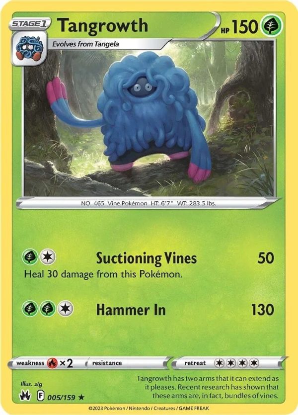 Tangrowth 005/159 - Pokemon enkeltkort fra SWSH Crown Zenith