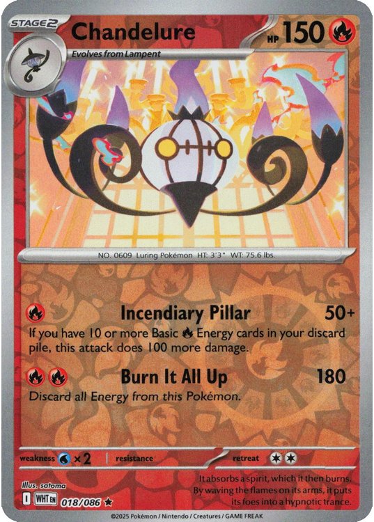 Chandelure - 018/086 - Reverse