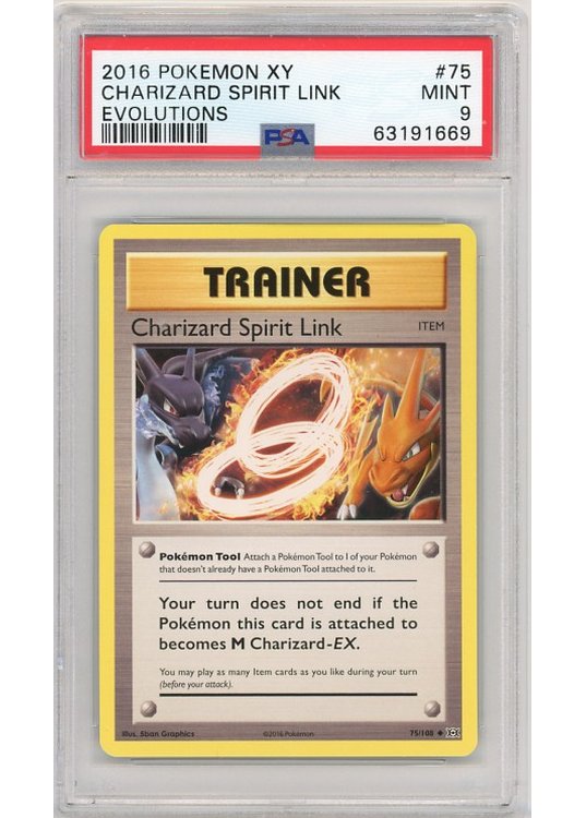 Charizard Spirit Link 75/108 PSA 9