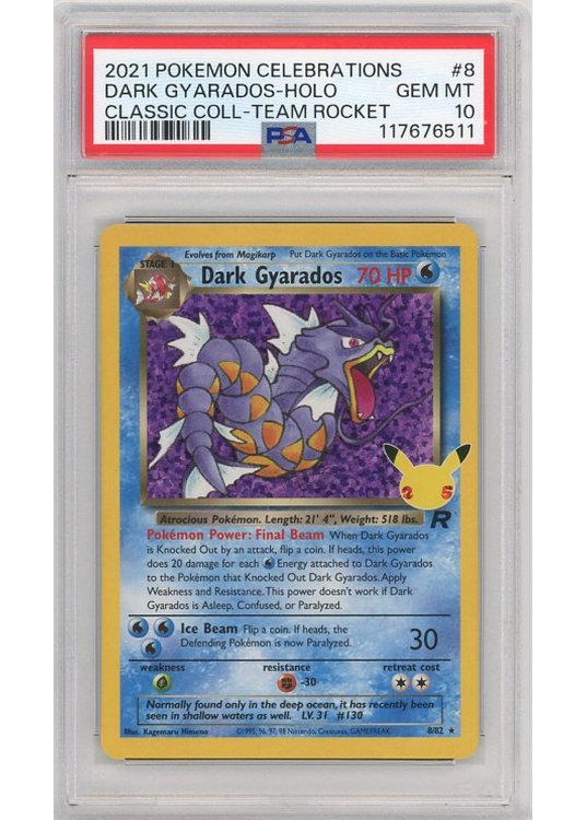 Dark Gyarados – Classic Collection 8/82 PSA 10