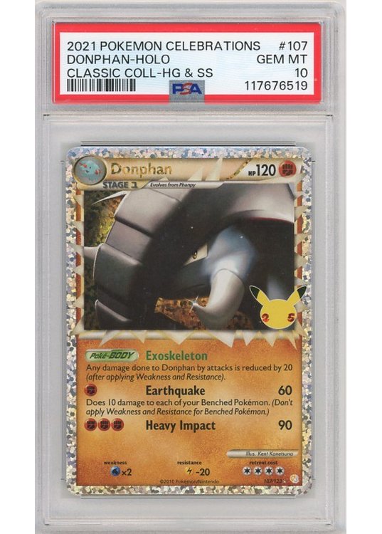 Donphan – Classic Collection 107/123 PSA 10