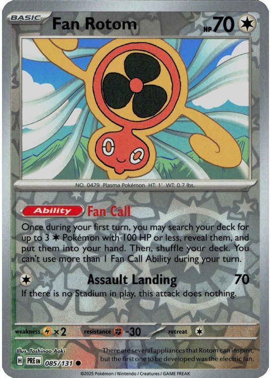 Fan Rotom - 085/131 - Reverse