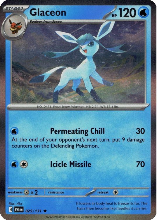 Glaceon - 025/131 (Holo)