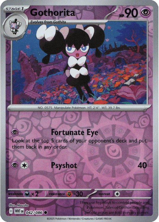 Gothorita - 042/086 - Reverse