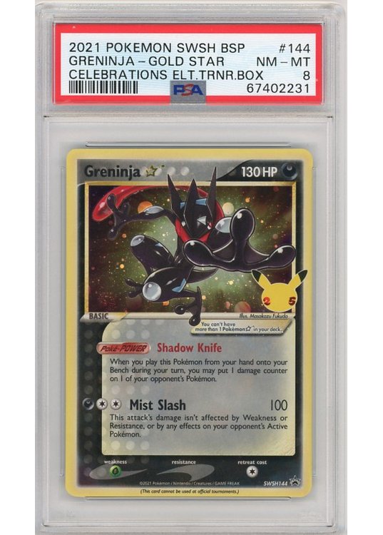Greninja * (Gold star) PSA 8 - Gradede pokemon kort på Pokemons.dk
