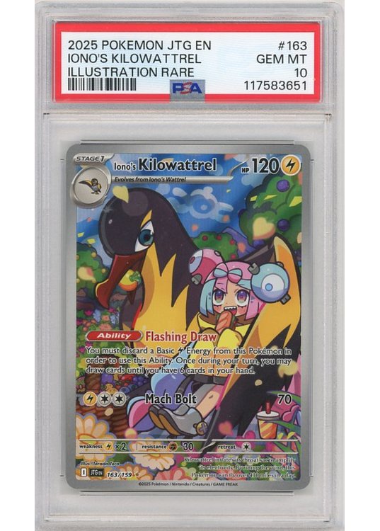 Iono's Kilowattrel 163/159 PSA 10