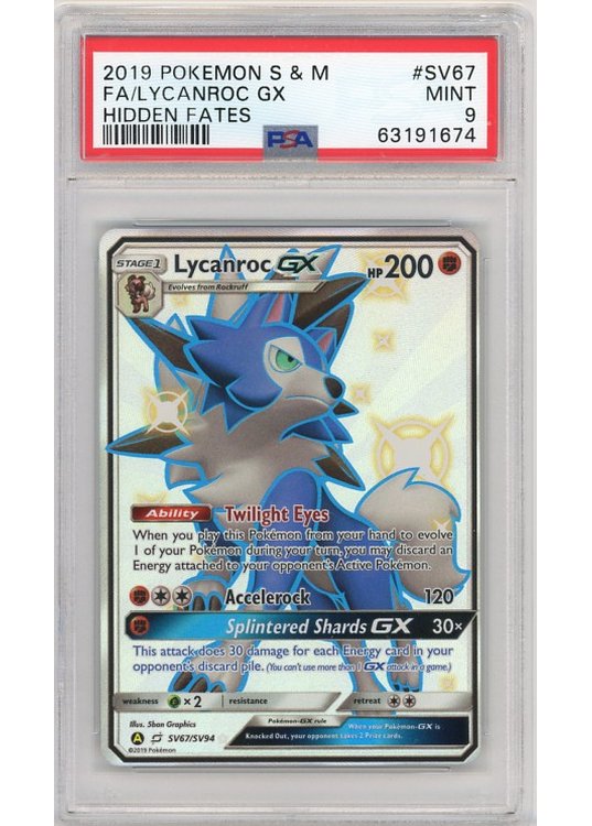 Lycanroc GX SV67/SV94 PSA 9