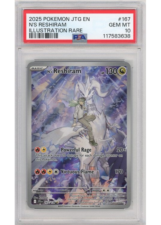 N’s Reshiram – 167/159 – PSA 10
