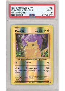 Pikachu 35/108 Reverse Foil PSA 9