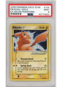 Pikachu * (Goldstar) 104/110 PSA 9
