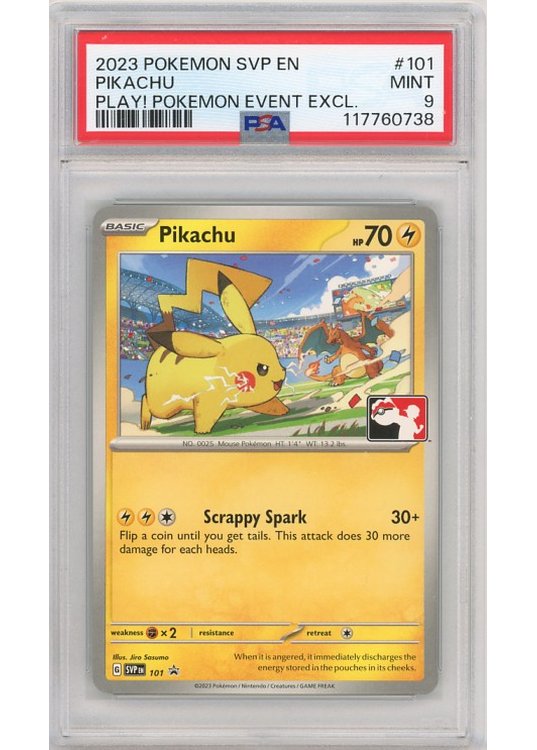 Pikachu – SVP101 – PSA 9