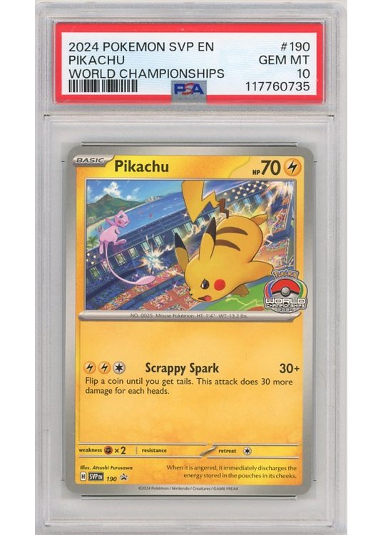 Pikachu – SVP190 – PSA 10