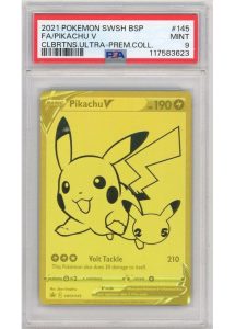 Pikachu V SWSH145 PSA 9