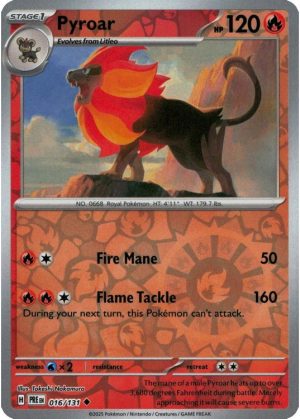 Pyroar - 016/131 - Reverse