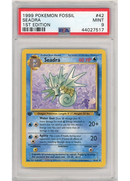 Seadra 42/62 1st Edition PSA 9