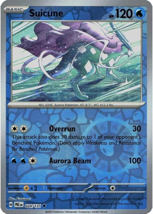 Suicune - 024/131 - Reverse