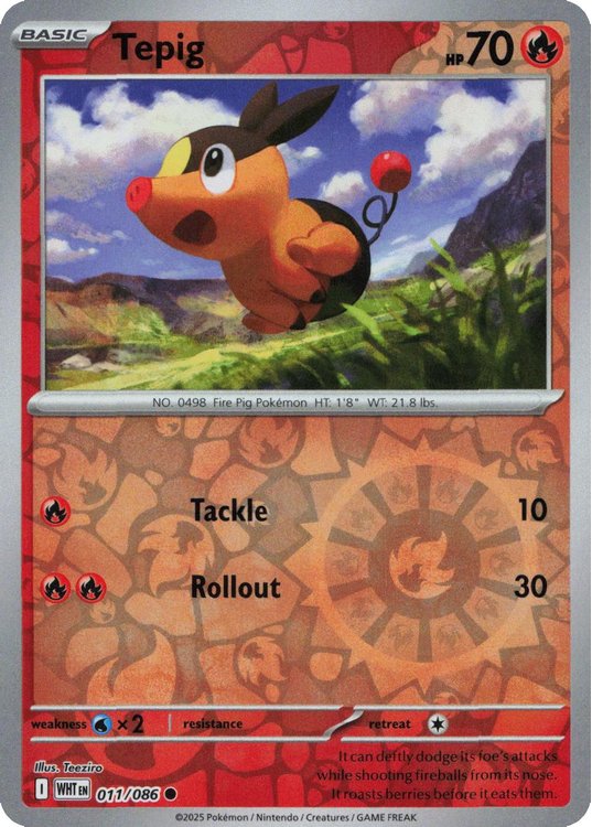 Tepig - 011/086 - Reverse