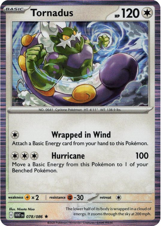 Tornadus - 078/086 (Holo)