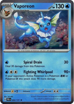Vaporeon - 022/131 (Holo)