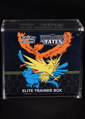 Akryl display case til Pokémon Elite Trainer Box (TAB) - Akryl display med elite trainer box indeni