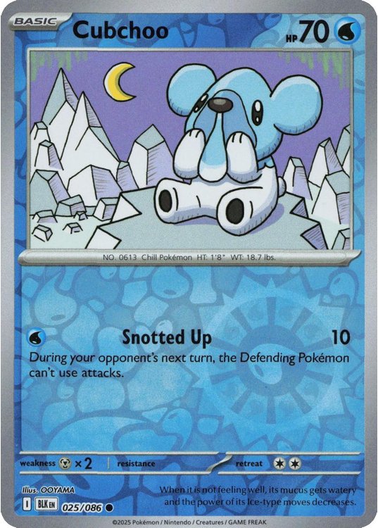 Cubchoo – 025/086 – Reverse